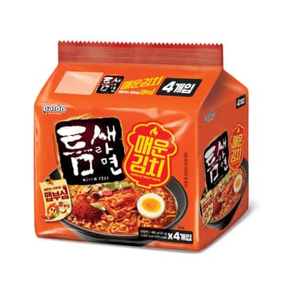 Teumsae Ramen Spicy Kimchi 120g x 4 pack - Thumbnail 1