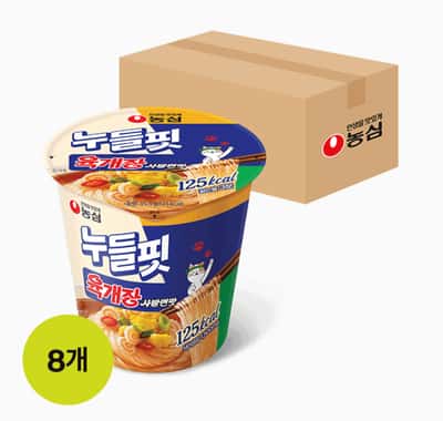 Yukgaejang Noodle Fit Low-Calorie Cup Noodle 35.5g x 8 pack - Thumbnail 1