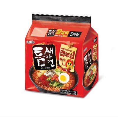 Teumsae Ramen Bbalgyetteok 120g x 5 pack