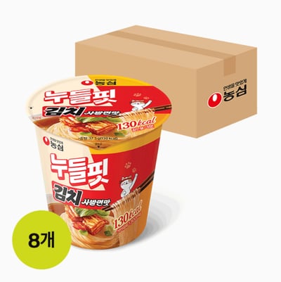 Kimchi Sabalmyeon Noodle Fit Low-Calorie Cup Noodle 37.5g x 8 pack