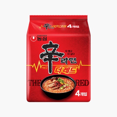 Shin Ramyun The Red 123g x 4 pack - Image 1