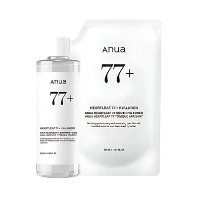 Heartleaf 77 Soothing Toner 350mL Special Set (+350mL Refill) - Image 1