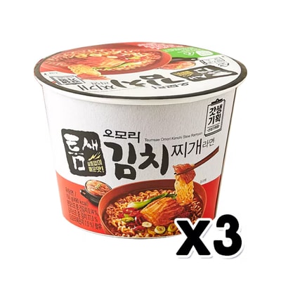 Omori Kimchi Jjigae Ramen 150g x 3 pack - Image 1